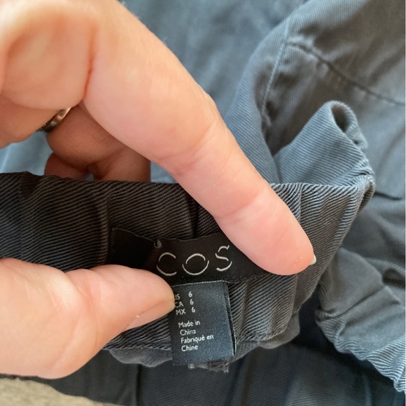 Cos Navy Cotton Lightweight Joggers 6 - Picture 4 of 8